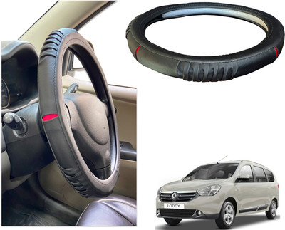 PEEPS STORE Steering Cover For Renault Lodgy(Black, Red, Leatherite)