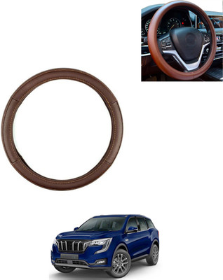 AYW Steering Cover For Mahindra Universal For Car(Brown, Leatherite)