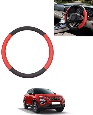 AYW Steering Cover For Tata Universal For Car(Red/Black, Leatherite)
