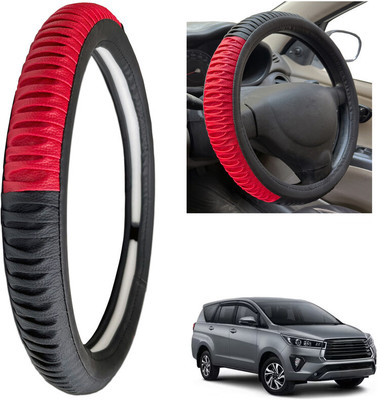 PEEPS STORE Steering Cover For Toyota Innova(Black, Leatherite)