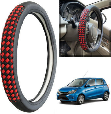 PEEPS STORE Steering Cover For Maruti Celerio(Black, Leatherite)