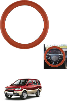 MATIES Steering Cover For Chevrolet Tavera(Tan, Leather)