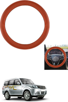 MATIES Steering Cover For Tata Sumo Grande(Tan, Leather)