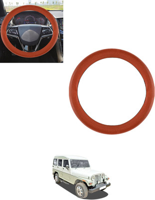 AYW Steering Cover For Mahindra Marshal(Tan, Leatherite)