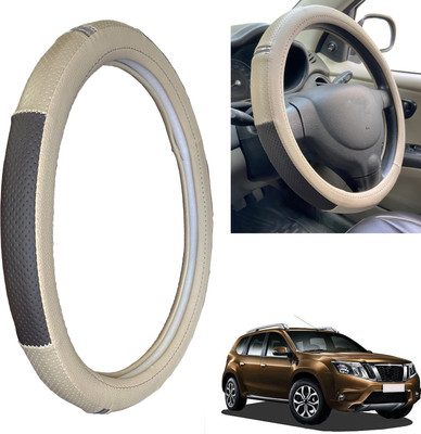 PEEPS STORE Steering Cover For Nissan Terrano(Black, Leatherite)