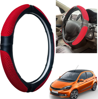 PEEPS STORE Steering Cover For Tata NA(Black, Leatherite)