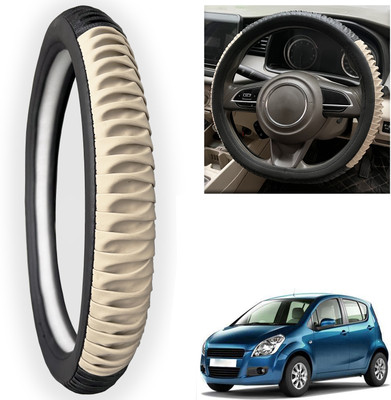 PEEPS STORE Steering Cover For Maruti Ritz(Black, Leatherite)