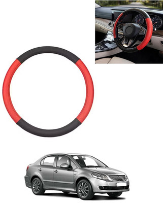 AYW Steering Cover For Universal For Car SX4(Red/Black, Leatherite)