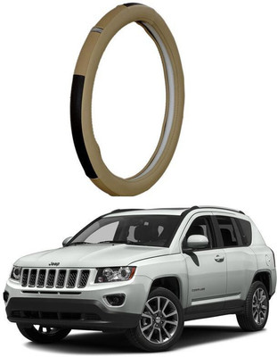 AUTO PEARL Steering Cover For GM CT(Beige, Leatherite)