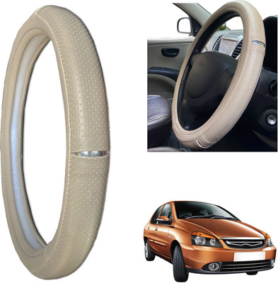 PEEPS STORE Steering Cover For Tata Indigo(beige, Leatherite)