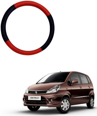 SPREADX Steering Cover For Maruti Zen Estilo(Red, Black, Leatherite)