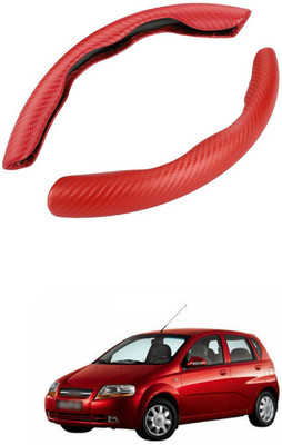 PRTEK Hand Stiched Steering Cover For Chevrolet Aveo UVA(MultiColor, Tarpaulin, Plastic)