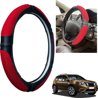 PEEPS STORE Steering Cover For Nissan Terrano(Black, Leatherite)