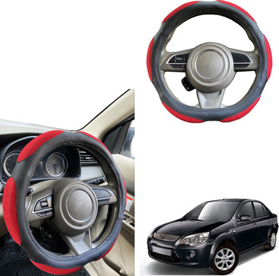 PEEPS STORE Steering Cover For Ford Fiesta Old(Black, Leatherite)