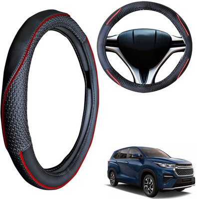 PEEPS STORE Steering Cover For Maruti NA(Black, Leatherite)