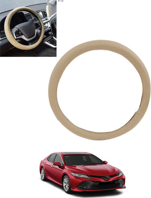 MSNP Steering Cover For Toyota Camry(Beige, Leatherite)