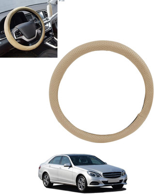 ABJD Steering Cover For Mercedes Benz E250(Beige, Leatherite)