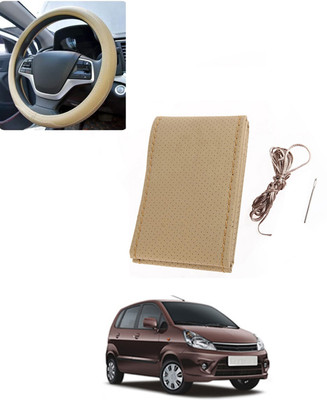 AYW Hand Stiched Steering Cover For Universal For Car Zen Estilo(Beige, Leatherite)