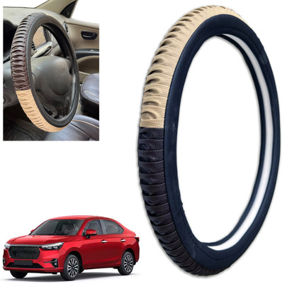 PEEPS STORE Steering Cover For Honda Amaze(Multicolor, Leatherite)