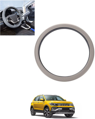 MSNP Steering Cover For Volkswagen Universal For Car(Silver, Leatherite)