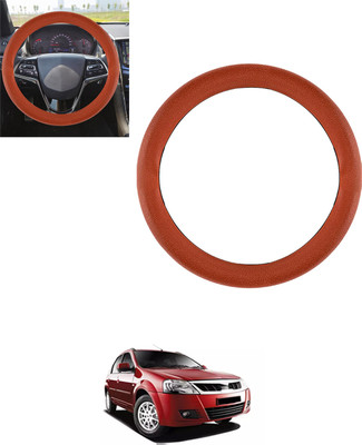 MSNP Steering Cover For Mahindra Verito(Tan, Leatherite)