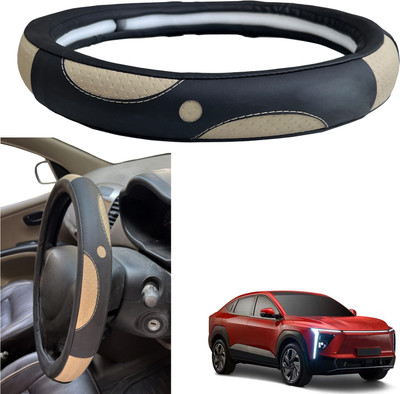PEEPS STORE Steering Cover For Mahindra NA(Black, Leatherite)