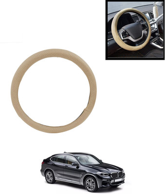 AYW Steering Cover For BMW X4(Beige, Leatherite)
