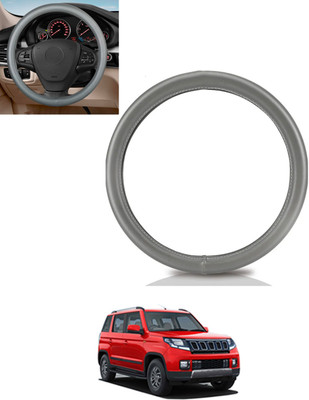 monolive Steering Cover For Mahindra TUV 300(Grey, Leatherite)