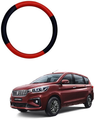 SPREADX Steering Cover For Maruti Ertiga(Red, Black, Leatherite)