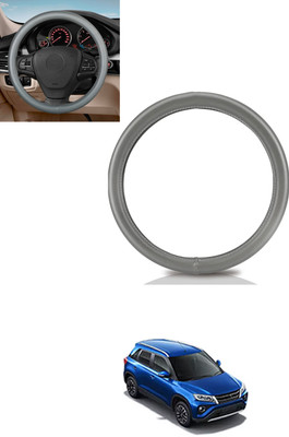 MATIES Steering Cover For Toyota Universal For Car(Silver, Leather)