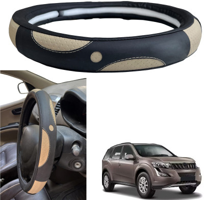 PEEPS STORE Steering Cover For Mahindra XUV 500(Black, Leatherite)