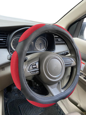PEEPS STORE Steering Cover For Maruti NA(Black, Leatherite)