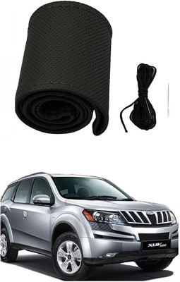arneja trading company Hand Stiched Steering Cover For Mahindra XUV(Black, Leather)
