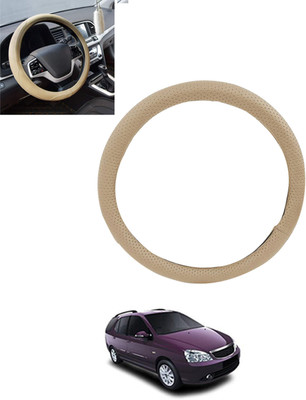 monolive Hand Stiched Steering Cover For Tata Indigo Marina(Beige, Leatherite)