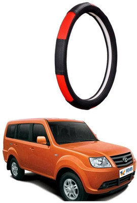 AUTO PEARL Steering Cover For Tata Grand Dicor(Gold Blaze Black and Red, Leatherite)