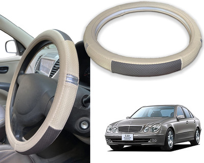 PEEPS STORE Steering Cover For Mercedes Benz E240(Red, Black, Leatherite)
