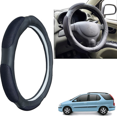 PEEPS STORE Steering Cover For Tata Indigo Marina(Black, Leatherite)