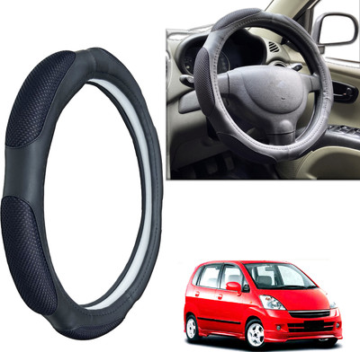 PEEPS STORE Steering Cover For Maruti Zen Estilo(Black, Leatherite)