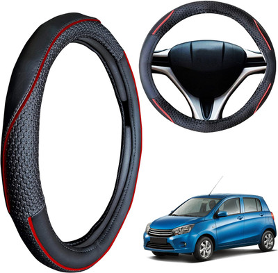 PEEPS STORE Steering Cover For Maruti Celerio(Black, Leatherite)