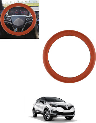 AYW Steering Cover For Renault Universal For Car(Tan, Leatherite)