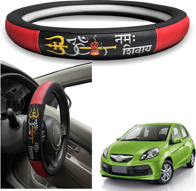 PEEPS STORE Steering Cover For Honda Brio(Black, Leatherite)