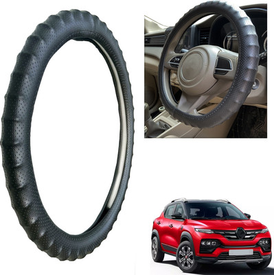 PEEPS STORE Steering Cover For Renault NA(Black, Leatherite)