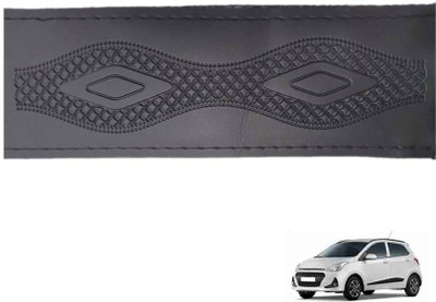 Starleo Hand Stiched Steering Cover For Hyundai Grand i10, Santro Xing, Elite i20, i20(Black, Leatherite)