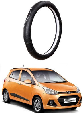 AUTO PEARL Steering Cover For Hyundai Grand i10(Black, Leatherite)