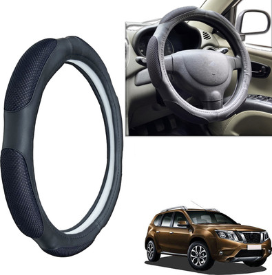 PEEPS STORE Steering Cover For Nissan Terrano(Black, Leatherite)