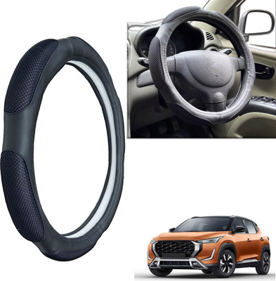 PEEPS STORE Steering Cover For Nissan NA(Black, Leatherite)