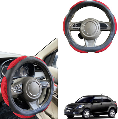 PEEPS STORE Steering Cover For Maruti Swift Dzire(Black, Leatherite)
