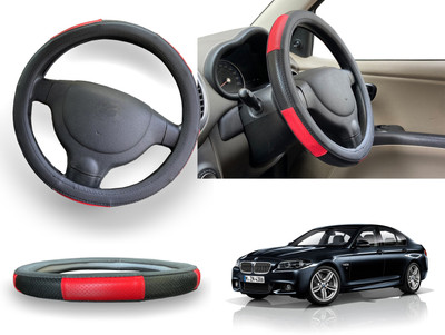 PEEPS STORE Steering Cover For BMW 6 Series(Red, Leatherite)