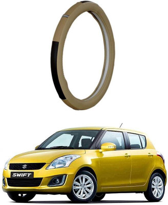 AUTO PEARL Steering Cover For Maruti New Swift(Beige, Leatherite)