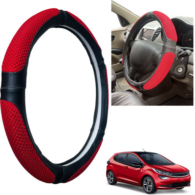 PEEPS STORE Steering Cover For Tata NA(Black, Leatherite)